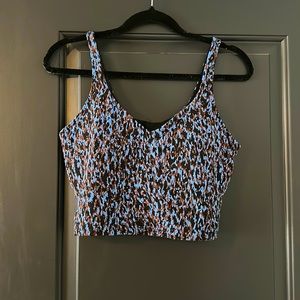 Leopard camo blue Nile lululemon align tank